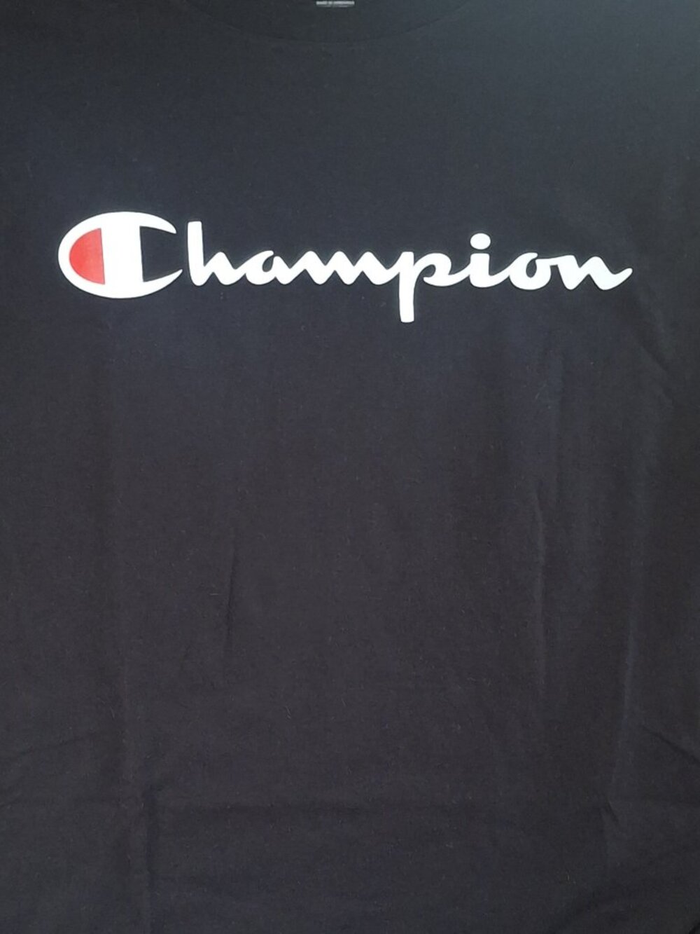 T Shirt Champion Authentic Athleticwear Logo Size XXL 2XL Black New with Tag NWT